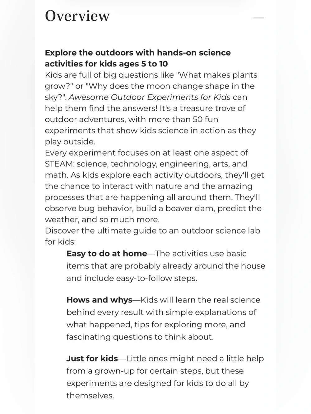 Awesome Outdoor Science Experiment for Kids